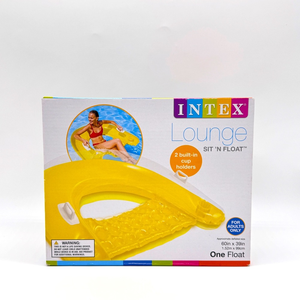 Intex Lounge Sit & float Inflatable Pool Toy - Picture 2 of 6